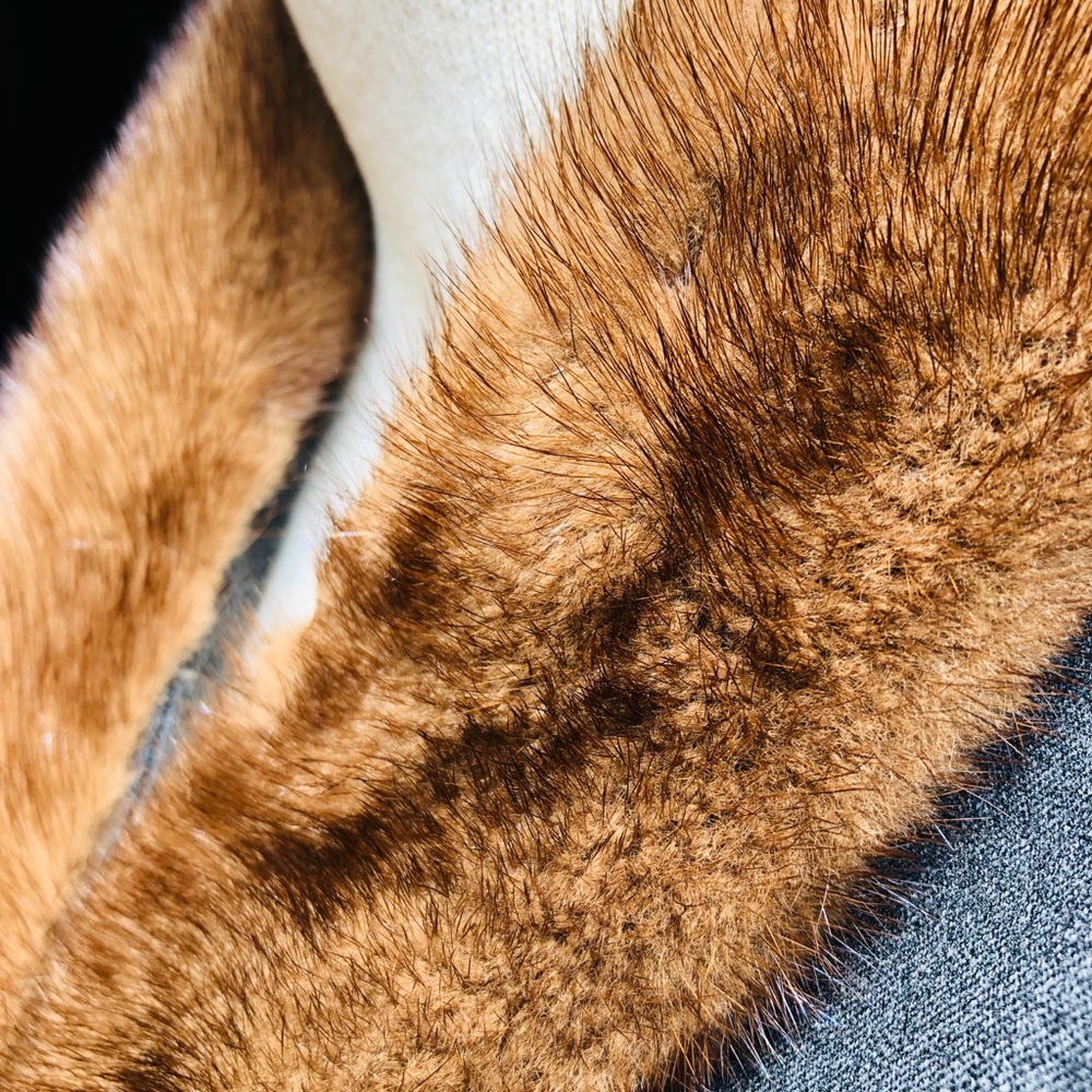 MAX MARA MINK FUR COLLAR WRAP JACKET - Picture 6 of 8